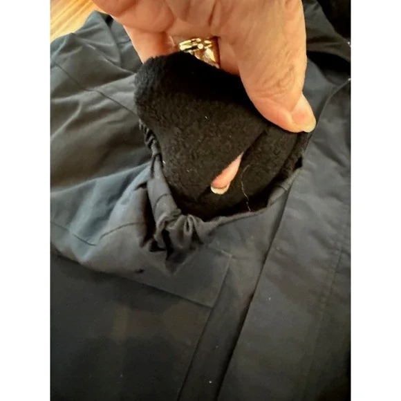 Lands End Grow A-longs Snow & Ski Snowboard Black Pants Jacket Set Medium 10 12 - Picture 6 of 16